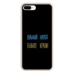 Чехлы Доброго вечора, ми за України для Айфон 8 Плюс (AlphaPrint) (Вільний Народ)