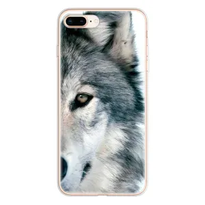Чехлы с картинками животных iPhone 8 Plus (Волк)