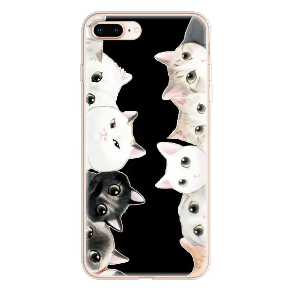 Чехол с принтом «Взгляд котов» для iPhone 8 Plus Чехол с принтом «Взгляд котов» для iPhone 8 Plus