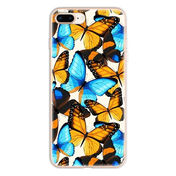 Чехол с принтом «Яркие бабочки» для iPhone 8 Plus