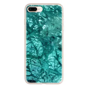 Мраморный чехол на iPhone 8 Plus (VPrint) (Зеленый мрамор)