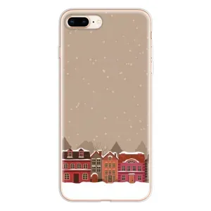 Новогодние, Праздничные Чехлы для iPhone 8 Plus - 2024 год (Зимний город)