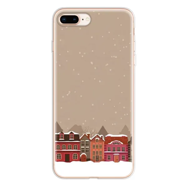 Чехол с принтом «Зимний город» для iPhone 8 Plus