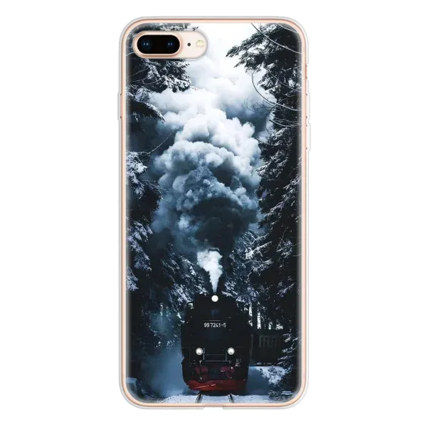 Чехол с принтом «Зимний поезд» для iPhone 8 Plus