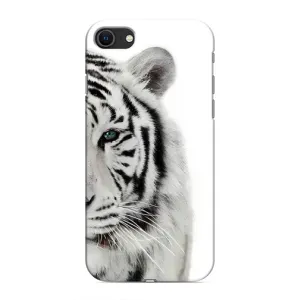 Чехлы с картинками животных iPhone SE (2020) (Белый Тигр)
