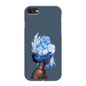 Чехлы (ART) Цветы на iPhone SE (2020) (VPrint) (Цветы на голове)