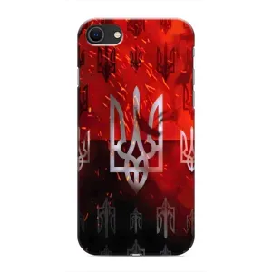 Украинские Чехлы для iPhone SE (2020) с картинкой УПА (AlphaPrint) (ГЕРБ УПА)