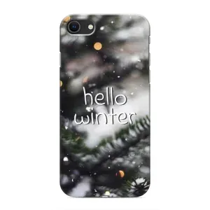 Новогодние, Праздничные Чехлы для iPhone SE (2020) - 2024 год (Hello winter)