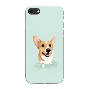 Чехлы с собаками для iPhone SE (2020) (VPrint) (Корги)
