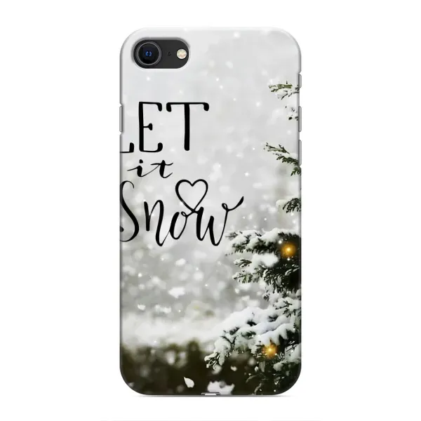 Чехол с принтом «Let it snow» для iPhone SE (2020) Чехол с принтом «Let it snow» для iPhone SE (2020)