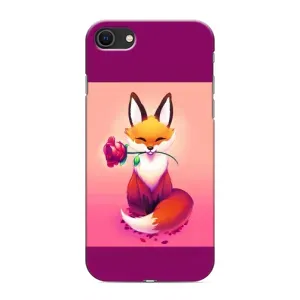 Чохли з картинкою Лисичка для iPhone SE (2020) (VPrint) (Лиса з трояндою)