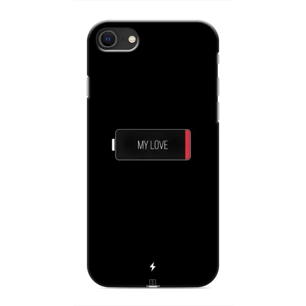 Чехол с принтом «Love battery» для iPhone SE (2020)