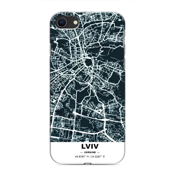 Чехол с принтом «Львов» для iPhone SE (2020)