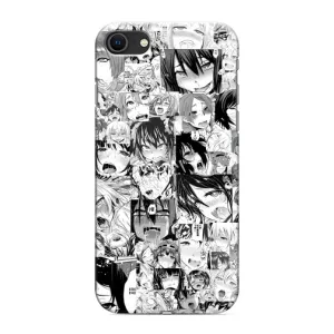 Анимешный чехол для iPhone SE (2020) (Ahegao manga)