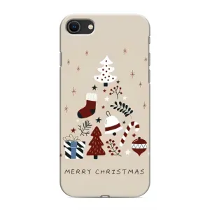 Рождественские, Праздничные Чехлы для Айфон СЕ (2020) (Merry Christmas)