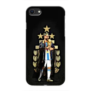 Чехлы для iPhone SE (2020) (Leo чемпион) (AlphaPrint) (Месси Король)