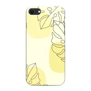 Силиконовый чехол с принтом в цветах на iPhone SE (2020)