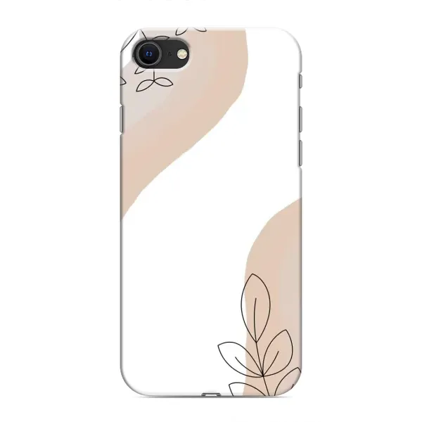 Чехол с принтом «Нюдовая веточка абстракция» для iPhone SE (2020)