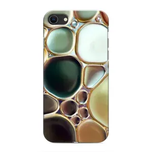 Мраморный чехол на iPhone SE (2020) (VPrint) (Радужный Мрамор)