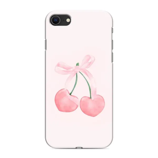 Чехол с принтом «Розовые вишни» для iPhone SE (2020)