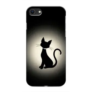 Чохол з принтом для iPhone SE (2020) (AlphaPrint) Модні коти (Силует котика)