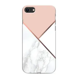 Мраморный чехол на iPhone SE (2020) (VPrint) (Тройной мрамор)