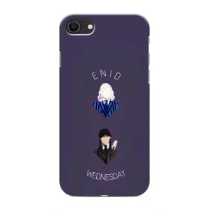 Чехлы Венсдей на iPhone SE (2020) Уэнсдей (AlphaPrint) (Уэнздей и подруга)