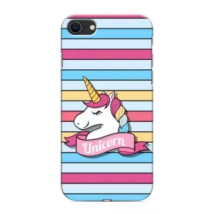 Чехол для Айфон СЕ (2020) - (Единорожки - Новинки) (AlphaPrint) (Unicorn)