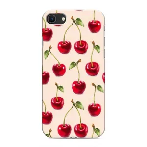 Чехлы с Фруктами для iPhone SE (2020) (VPrint) (Вишня)