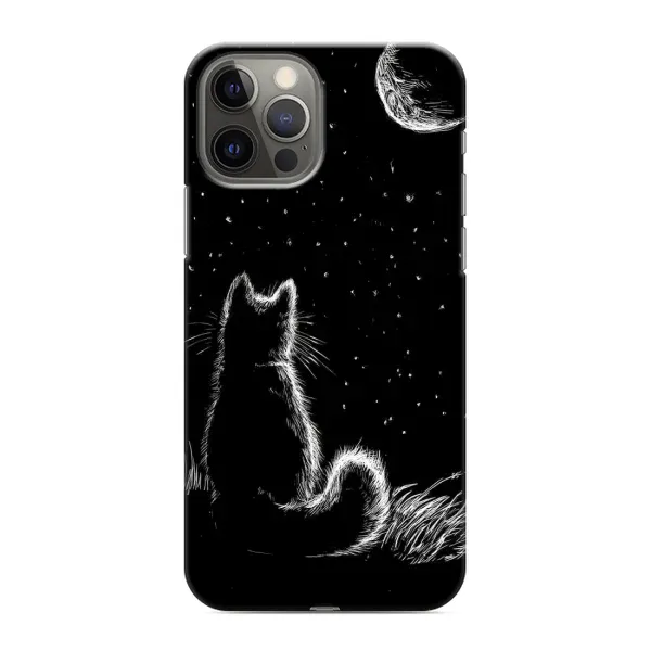 Чохол з принтом «Котик і місяць» для iPhone 11 Pro Max