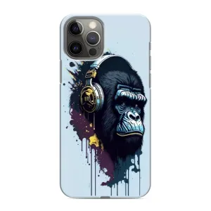 Чохол з Мавпами iPhone 11 Pro - (AlphaPrint) (Горила в навушниках)