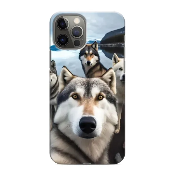 Чохол з принтом «Селфі Хаскі» для iPhone 11 Pro