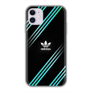 Чохли Адидас для iPhone 11 (AlphaPrint) (Адідас з полосами)