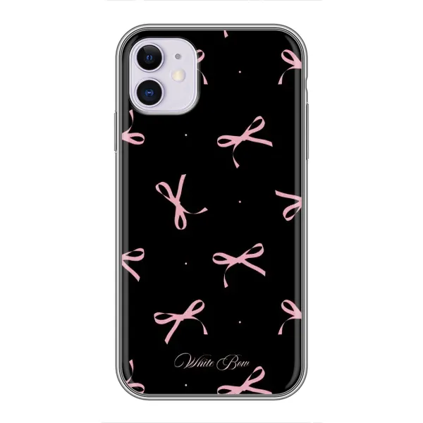 Чехол с принтом «Банты на черном» для iPhone 11
