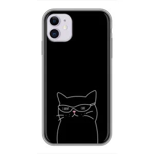 Чохол з малюнком кіт на iPhone 11 (Байдужий кіт)