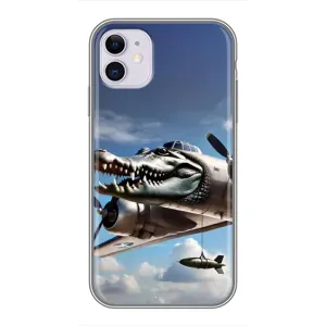 Чехол с мемом Тралалело тралала на iPhone 11 (Бомбардиро крокодило)