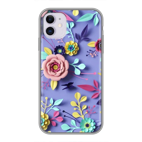 Чехол с принтом «Цветочный дизайн» для iPhone 11