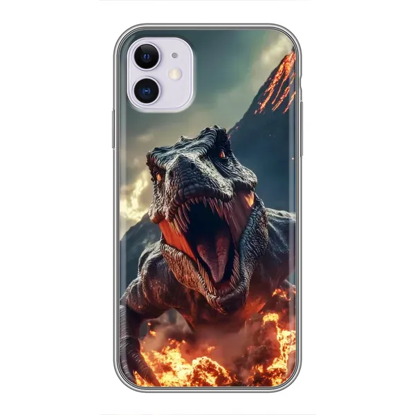 Чехол с принтом «Огненный динозавр» для iPhone 11 Чехол с принтом «Огненный динозавр» для iPhone 11