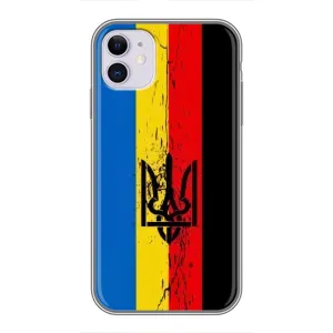 Украинские Чехлы для iPhone 11 с картинкой УПА (AlphaPrint) (Прапор УПА)