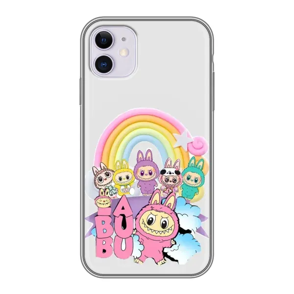 Чехол с принтом «Фон Лабубу» для iPhone 11