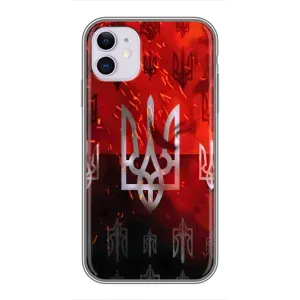 Украинские Чехлы для iPhone 11 с картинкой УПА (AlphaPrint) (ГЕРБ УПА)