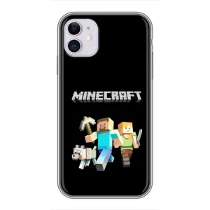 Чохол Майнкрафт на iPhone 11 (AlphaPrint) Minecraft (герої Minecraft)