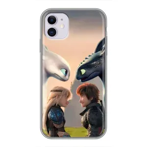 Чехол как приручить дракона на iPhone 11 (Иккинг и Астрид)