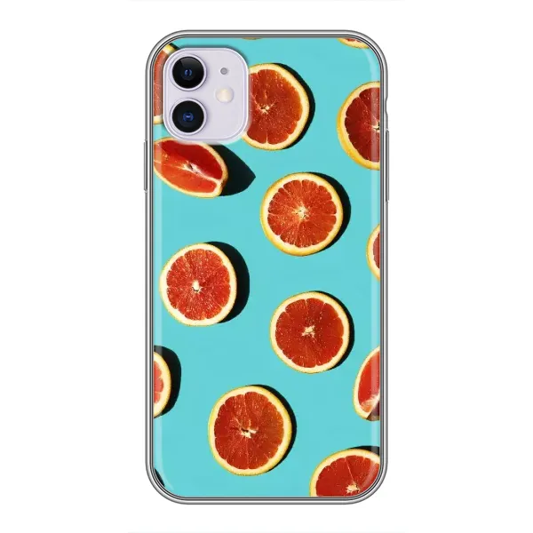 Чехол с принтом «Грейпфрут» для iPhone 11