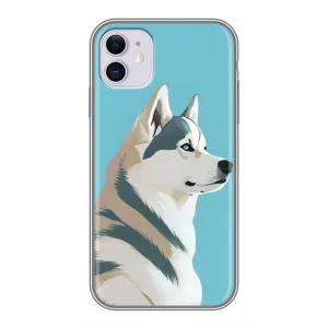 Чохол з Хаскі iPhone 11 - (AlphaPrint) (Хаскі арт)