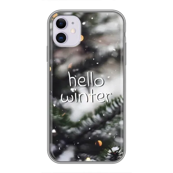 Чохол з принтом «Hello winter» для iPhone 11