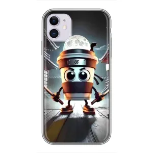 Чехол с мемом Тралалело тралала на iPhone 11 (Капучино асасино)