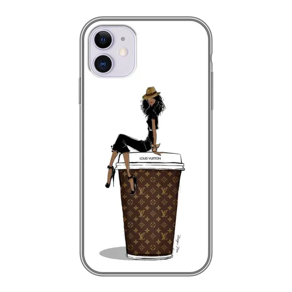 Чехол с принтом «кофе LOUIS VUITTON» для iPhone 11