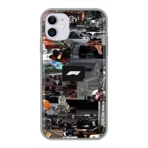 Чехол Формула1 на iPhone 11 (Гоночный коллаж Ф1)