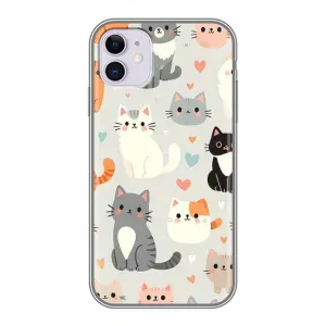 Чохол з малюнком кіт на iPhone 11 (Колаж котів)